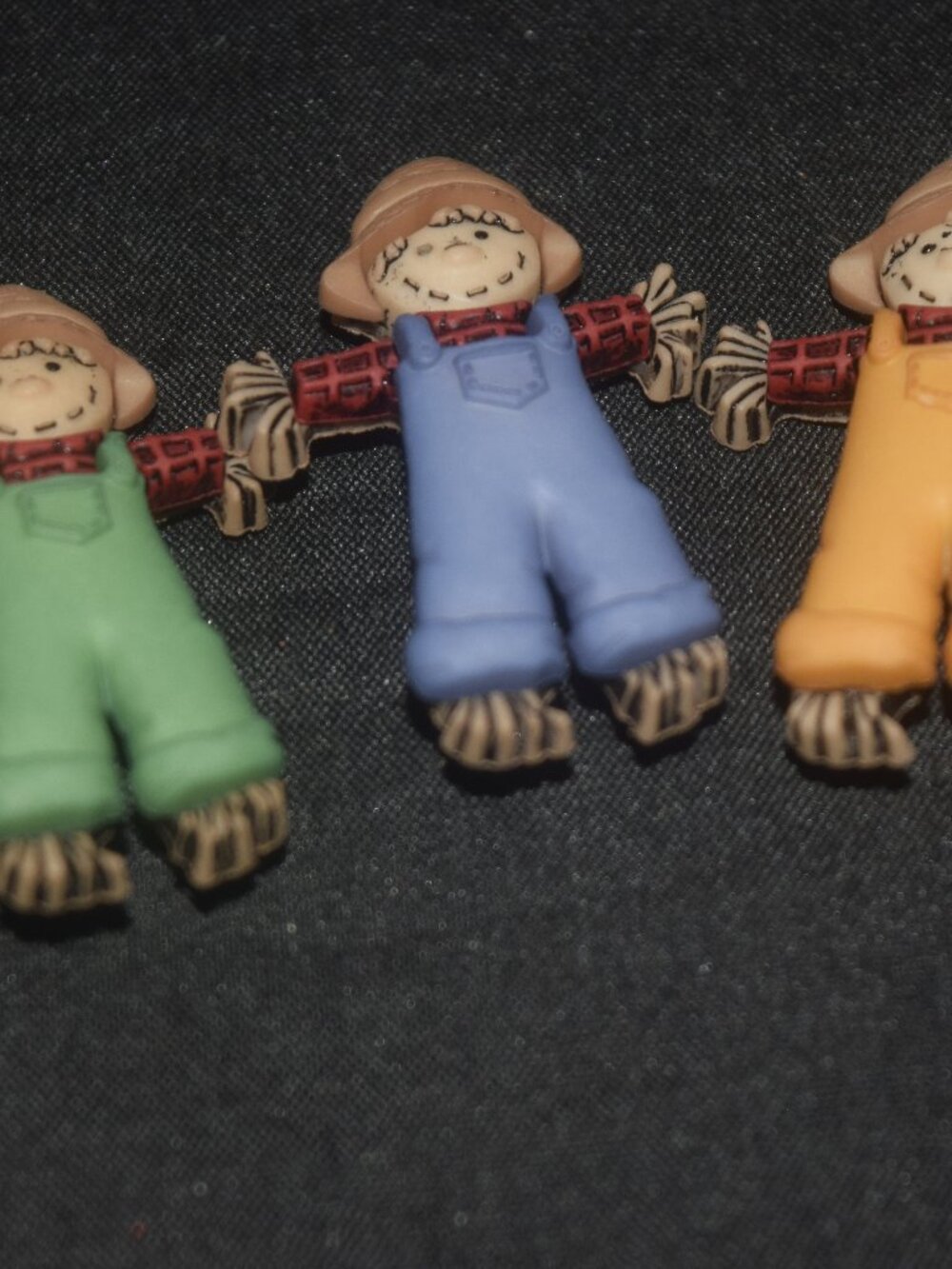 Dress It Up Scarecrows Fall Buttons - 3pc Thanksgiving Craft Embellishments